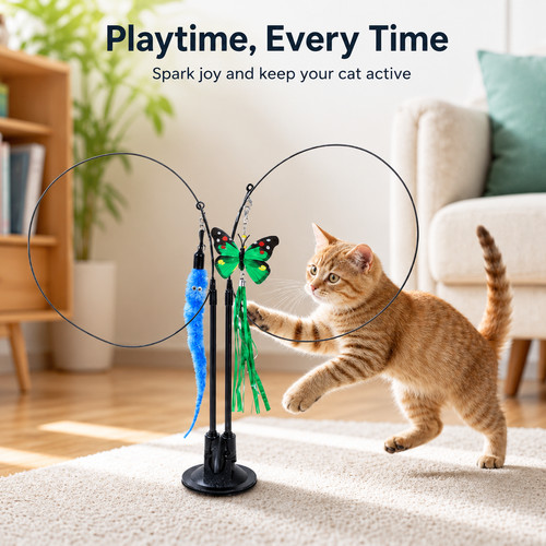 Cat teaser toy - cat,