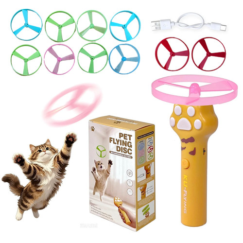 Cat fetch toy flying - toy, disc