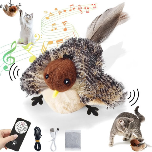 Flying bird cat toy flapping - toy,,