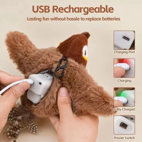 Flapping chirping bird - flapping, toy