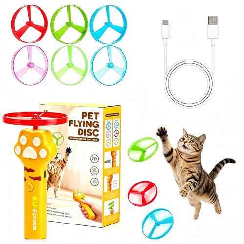 Cat disc launcher rechargeable - disc,