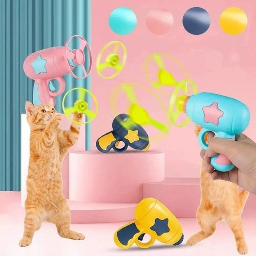 Interactive cat flying disc - interactive,